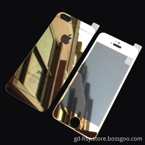 HUYSHE color border tempered glass screen protector for iphone 5s